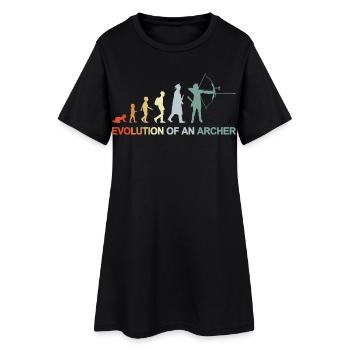 Évolution des archers - Robe T-shirt Femme - noir - Devant