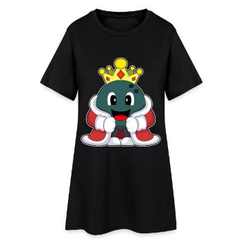 Boule de bowling King Bowling - Robe T-shirt Femme - noir - Devant