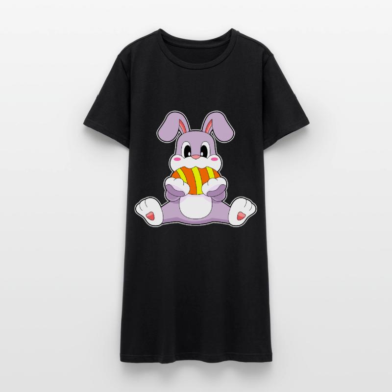 Bunny Easter Easter Egg Women’s T-Shirt Dress