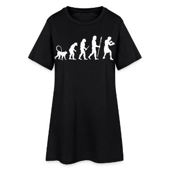 Évolution de la boxe - Robe T-shirt Femme - noir - Devant