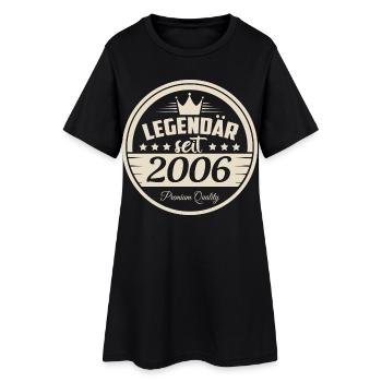 Legendär seit 2006 - Frauen T-Shirt-Kleid - Schwarz - Vorne
