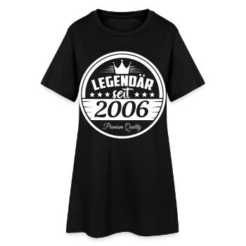 Legendär seit 2006 - Frauen T-Shirt-Kleid - Schwarz - Vorne