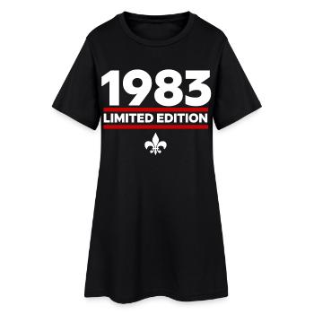 1983 Édition limitée - Robe T-shirt Femme - noir - Devant