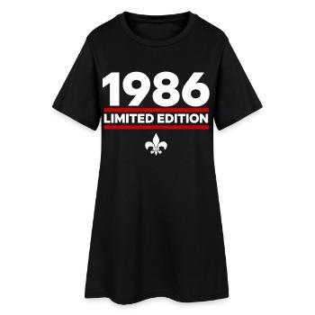 1986 Édition limitée - Robe T-shirt Femme - noir - Devant