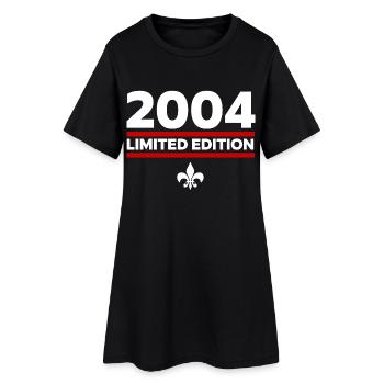 2004 Limited Edition - Frauen T-Shirt-Kleid - Schwarz - Vorne