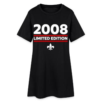2008 Limited Edition - Frauen T-Shirt-Kleid - Schwarz - Vorne