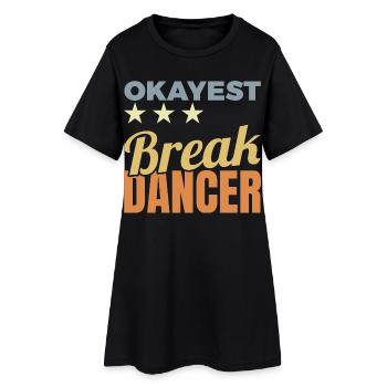 Breakdancer moyen - Robe T-shirt Femme - noir - Devant