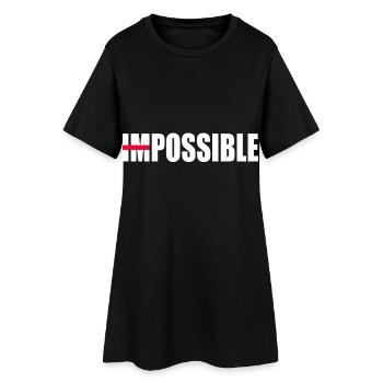 Une motivation pas impossible - Robe T-shirt Femme - noir - Devant