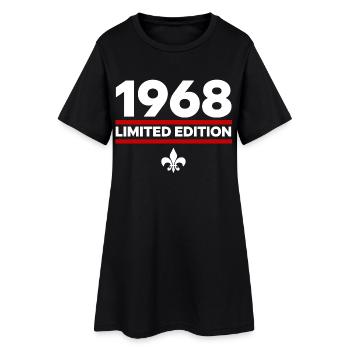 1968 Limited Edition - Frauen T-Shirt-Kleid - Schwarz - Vorne