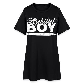 Garçon d’architecte - Robe T-shirt Femme - noir - Devant