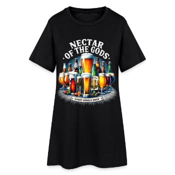 Nectar de bière des dieux amant buveur Party - Robe T-shirt Femme - noir - Devant