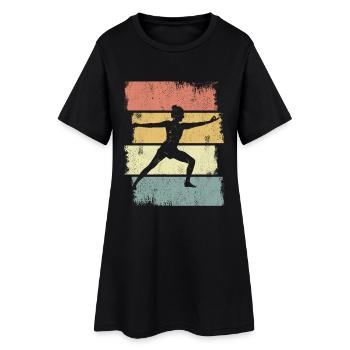 Yogini Sketch - Women’s T-Shirt Dress - black - Front