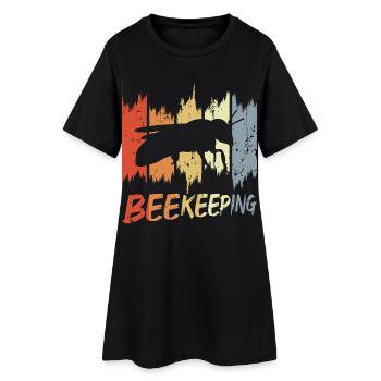 Apiculture vintage - Robe T-shirt Femme - noir - Devant