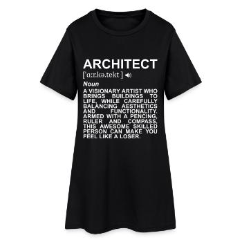 Architect Definition - Women’s T-Shirt Dress - black - Front