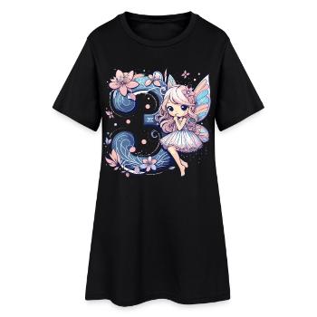 3 Jahre Fee Elfe Geburtstag Geschenk - Frauen T-Shirt-Kleid - Schwarz - Vorne