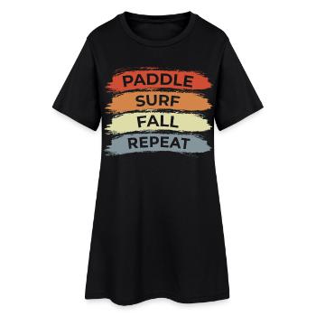 Dicton de surf - Robe T-shirt Femme - noir - Devant