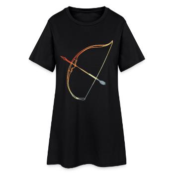 Archerie - Robe T-shirt Femme - noir - Devant