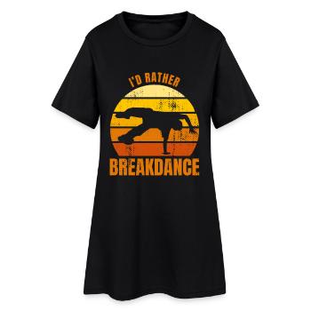 Je préfère faire du breakdance - Robe T-shirt Femme - noir - Devant