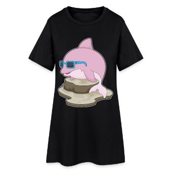 Lunettes de soleil Dolphin - Robe T-shirt Femme - noir - Devant
