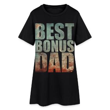 Meilleur Papa Bonus - Robe T-shirt Femme - noir - Devant