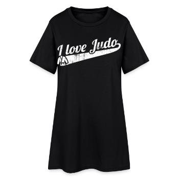 L’amour du judo - Robe T-shirt Femme - noir - Devant
