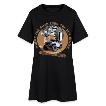 Off-Road Driver - Women’s T-Shirt Dress - black - Front