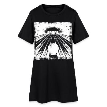 Bowling Center - Frauen T-Shirt-Kleid - Schwarz - Vorne