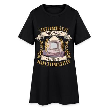 Marketingleiter Geschenk Strategie Lustig - Frauen T-Shirt-Kleid - Schwarz - Vorne