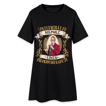 Physiotherapeut Geschenk Bewegung Lustig - Frauen T-Shirt-Kleid - Schwarz - Vorne