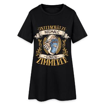 Zimmerer Geschenk Holz Lustig Handwerk - Frauen T-Shirt-Kleid - Schwarz - Vorne