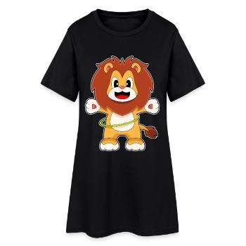 Gymnastique d’entraînement Lion Fitness Hoop - Robe T-shirt Femme - noir - Devant