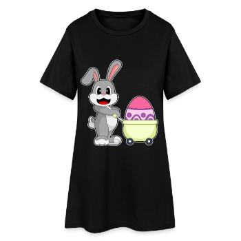 Achats de Pâques Bunny - Robe T-shirt Femme - noir - Devant