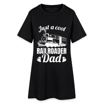 Railroad Father - Women’s T-Shirt Dress - black - Front