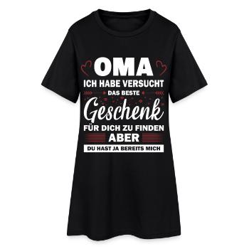 Beste Oma Geschenk Lustiger Spruch Enkel - Frauen T-Shirt-Kleid - Schwarz - Vorne
