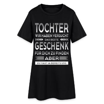 Beste Tochter Geschenk Lustiger Spruch Eltern - Frauen T-Shirt-Kleid - Schwarz - Vorne