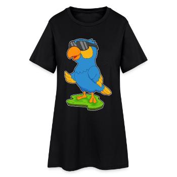 Lunettes de soleil Perroquet - Robe T-shirt Femme - noir - Devant