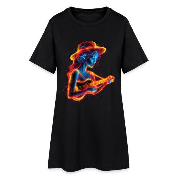 Ukulele player Steamwave - Women’s T-Shirt Dress - black - Front