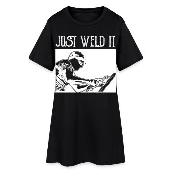 Just Weld It - Women’s T-Shirt Dress - black - Front
