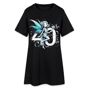 40 Jahre Fee Elfe süß Geburtstag Geschenk - Frauen T-Shirt-Kleid - Schwarz - Vorne