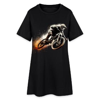 VTT VTT VTT Cadeau de VTT - Robe T-shirt Femme - noir - Devant