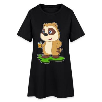 Jus de suricate - Robe T-shirt Femme - noir - Devant