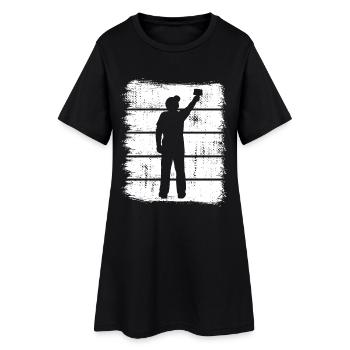 Peintres et vernisseurs - Robe T-shirt Femme - noir - Devant