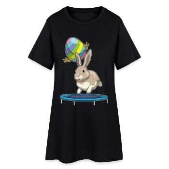 Bunny Easter Fitness - Robe T-shirt Femme - noir - Devant