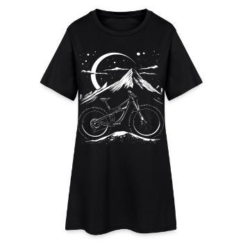 Mountain bike - Women’s T-Shirt Dress - black - Front