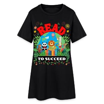 Read to Succeed - Kids Teachers Gift Idea - Frauen T-Shirt-Kleid - Schwarz - Vorne
