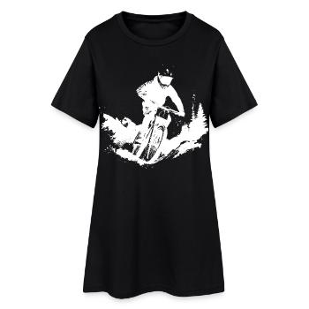 Mountain bikers - Women’s T-Shirt Dress - black - Front