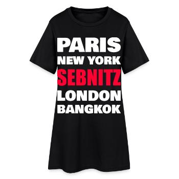 Sebnitz - Robe T-shirt Femme - noir - Devant