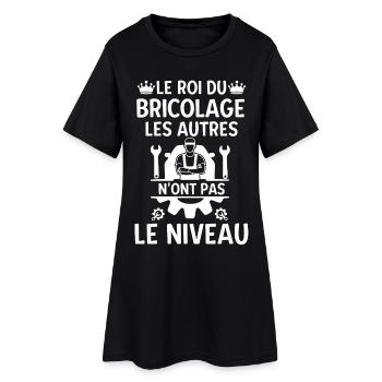 Roi du bricolage 1 - Robe T-shirt Femme - noir - Devant