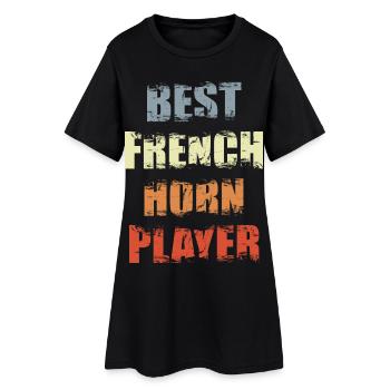 Best French Horn Player - Women’s T-Shirt Dress - black - Front