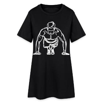 Croquis de carrossier - Robe T-shirt Femme - noir - Devant